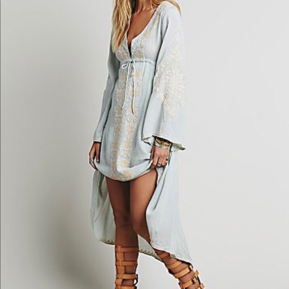 BABY BLUE EMBROIDERED DRESS 1 left - Picture 6 of 7